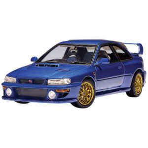 Subaru Impreza WRX STI (Blauw) (25 cm) + Showcase 1/18 AutoArt