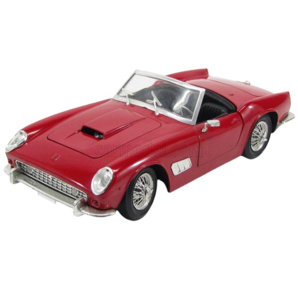 Ferrari California Cabriolet (Rood) (25 cm) + Showcase 1/18 Polistil